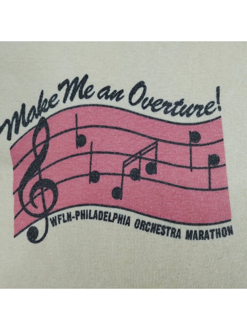 Womens Shirt Small Beige WFLN Philadelphia Orchestra Marathon